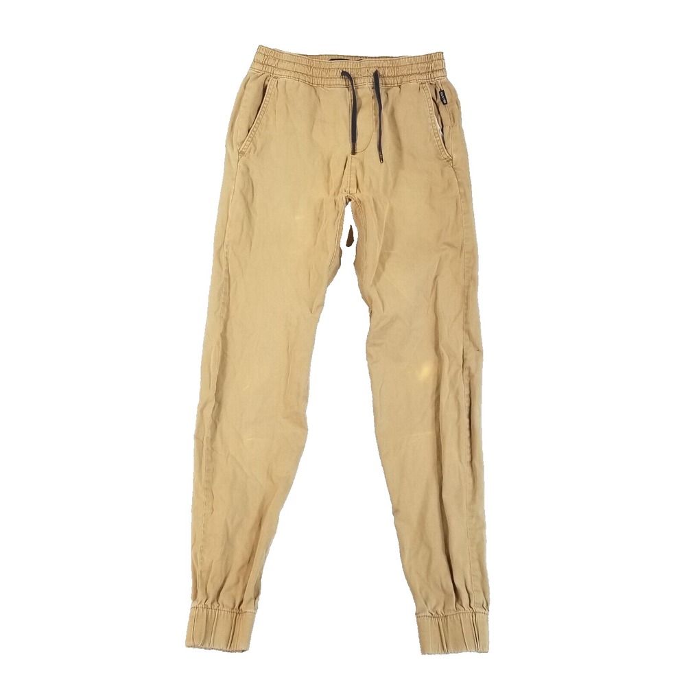 Hollister jogger pants men's XS extra small brown Flex stretch flawed